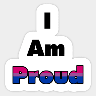 I am proud (bisexual) Sticker